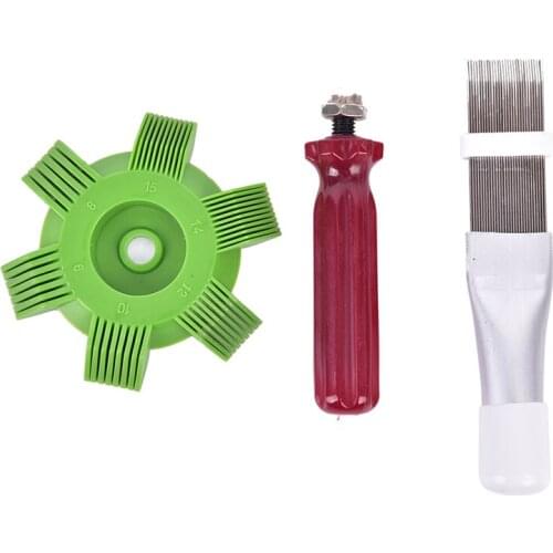 Universal Car A/C Radiator Condenser Fin Repair Comb Cooler Air Conditioner Straightener Cleaning Tools For Auto Cooling System