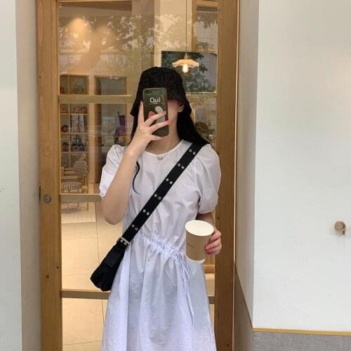 Vintage Cool Girls Black Small Messenger Bag Fashion Nylon Women Shoulder Bags Ladies Fashion Hobos Armpit Bag Bolsa Feminina