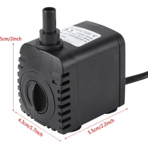Water Pump 8W Submersible Pump For Aquarium Fountain Pond Pump Fish Tank Garden Pond Pumps Fountain 600L/H IP68 Waterproof Grade
