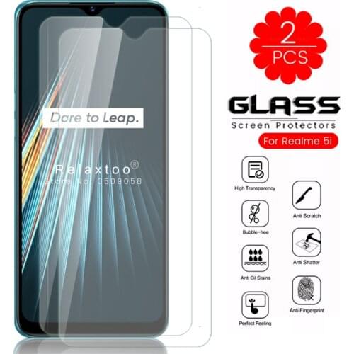2-1pieces protective glass for realme 5i glass armor steklo realme 5 i i5 real me realmi realme5i tremp sheet guard film cover