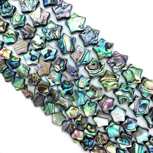 Hot Selling Five-pointed Star Abalone Shell Beads DIY Handmade Necklace Bracelet Jewelry Accessories Couple Gift Wholesale