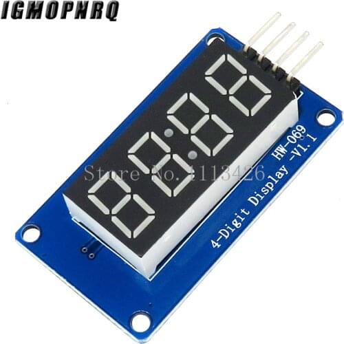 1pcs 4 Bits TM1637 Red Digital Tube LED Module & Clock