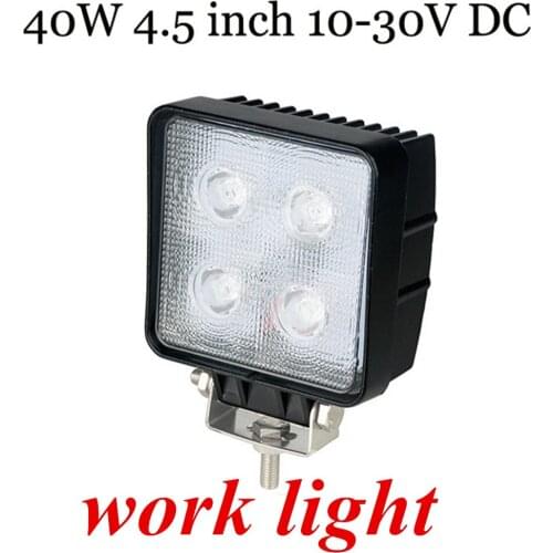 2pcs LED Work light lamp square FLOOD BEAM Offroad 4x4 Truck tractor Boast SUV ATV LED 40W Work light