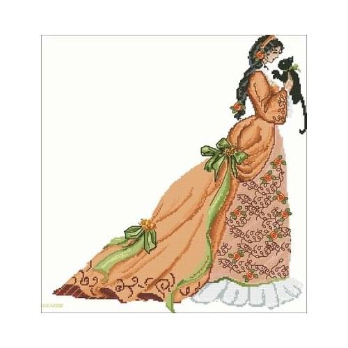 25-RL01, Ms. Cho Counted Cross Stitch 11CT 14CT 18CT DIY Cross Stitch Kits Embroidery Needlework Sets