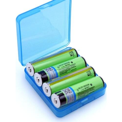 4PCS VariCore NCR18650B original protective cover 18650 battery, capacity 3400mAh, rechargeable battery 18650 + box