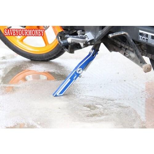 Cnc aluminum street bike mans style Motorcycle accessories kickstand side support bikes decoration part
