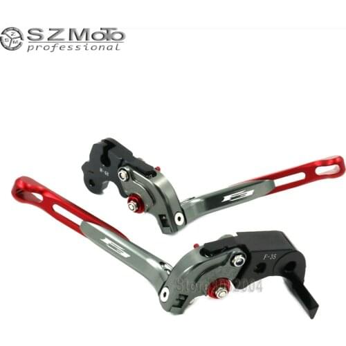 For MV Agusta F3 675 / 800/AGO Aluminum Motorcycle Accessories Folding Extendable Adjustable Brakes Clutch Levers With LOGO 2016