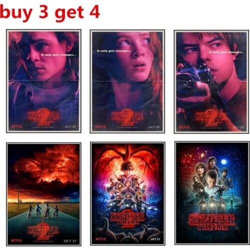 Home Decor Wall Stickers Film poster Stranger Things season 2 Decorative wall sticker for home use