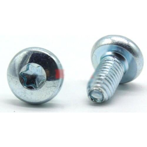M5 Torx Screw Triangle Thread Bolts Pan head Self-tapping Lock Screws 8-40mm Length