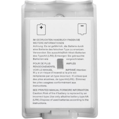 Mayitr 1pc White AA Battery Back Cover High Quality Batteries Holder Shell Case Suitable For XBOX 360 Wireless Controller