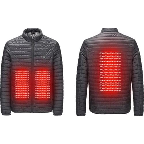 Winter Electric Heating Jacket Men 3 Level Electric Jacket Coat USB Charging Electric Warm Thick Men JacketCoat hommes veste