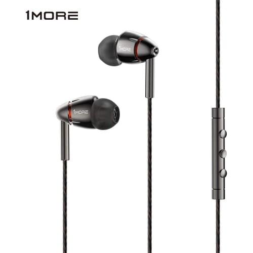 1MORE E1010 Quad Driver In-Ear Earphone with Mic 1 more quad HiFI Hi-Res Earbuds Earphones Headset for Apple Android Xiaomi