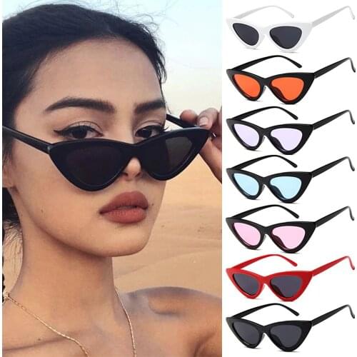 Sexy Cat Eye Sunglasses Women Brand Designer Mirror Black Triangle Sun Glasses Female Lens Shades Streetwear Eyewear UV400