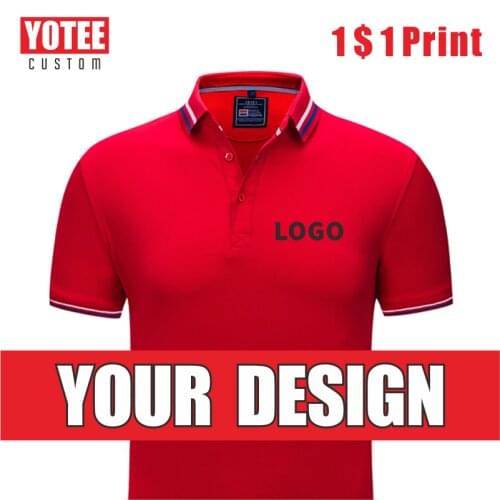 YOTEE2020 Casual Business High Quality Individual Company Group Logo Custom POLO Shirt Men and Women Custom Top