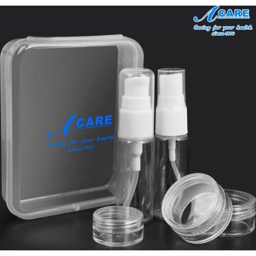 Transparent Plastic Spray Bottle Travel Bottles Set Package Cosmetics Bottles Plastic Pressing Makeup Tools Portabl perfume ato