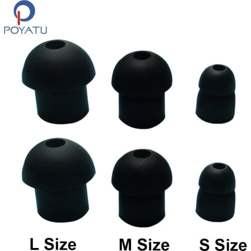 POYATU Silicone Ear Tips In Ear Tips Earbuds Eartips For U3 U5 E9 BL1 H1 Q1 S3 Ear Tips Ear Sleeve S/M/L In Ear Buds Covers Tips