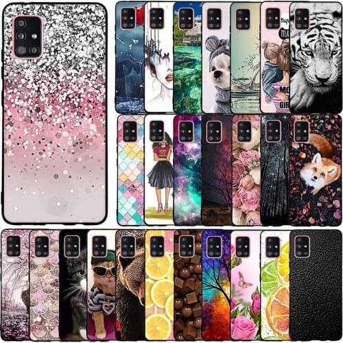 Silicone Case For Samsung Galaxy A51 5G Case Soft Tpu Phone Shell Cover For Samsung A51 5G Fundas Etui Bumper Protective Covers