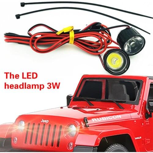RCTOYFUN LED Model Light Climbing Modified DIY Lamp Receiver Power Large E / Large S Super Bright For 1:10 RC Car SCX10 Wrangler
