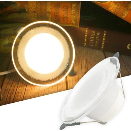 Three-color LED recessed downlight, ceiling light, living room light, ceiling light, spotlight, energy-saving eye protection
