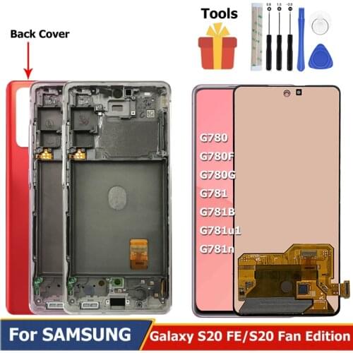 G781b G781u For Samsung Galaxy S20 FE 5G G780g G780 LCD G781 Display Digitizer S20 Fan Edition S20 Lite Touch Screen Replacement