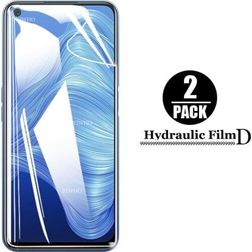 2PCS Protective Hydrogel For realme 7 5g Screen Protector Soft Film on for oppo realme7 RMX2111 real me 7 Camera Tempered Glass