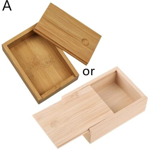 2021 New Bamboo Cards Storage Box Desktop Wooden Poker Playing Card Box Case Tarot Box