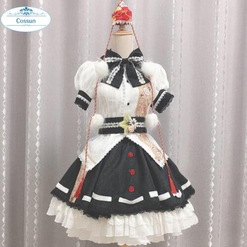 Anime! Touhou Project Syameimaru Aya Lolita Dress Lovely Gorgeous Uniform Cosplay Costume Halloween Party Outfit For Women