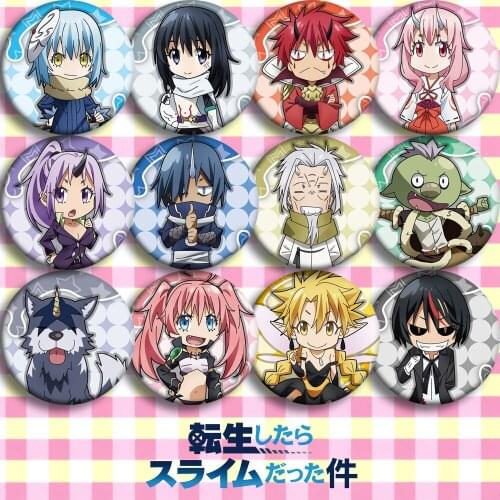 Brdwn That Time I Got Reincarnated as a Slime Rimuru Tempest benimaru shuna shion souei hakurou Cosplay Badge#DE