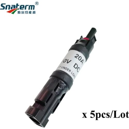 NEW 5 Pieces x 10A 15A 20A 30A DC Diode Solar Plug Connector Diode Connector For Solar PV System 1000VDC