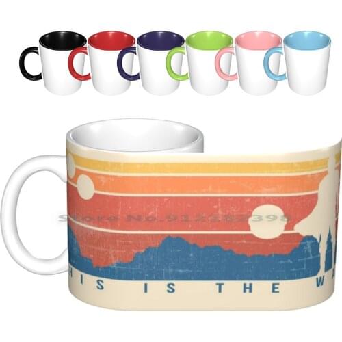 This Is The Way Retro Ceramic Mugs Coffee Cups Milk Tea Mug Retro The Baby This Is The Way I Have Spoken Retro Style Gaming