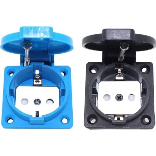 EU European Power Female Socket Waterproof IP54 Industrial AC Electrical Outlet Rewireable Plug Adaptor Extension Cord Connector