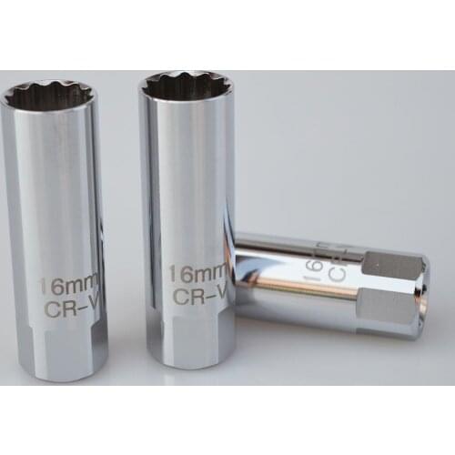 Remover Wrench Spark Plug Socket 16mm Thin Wall Removal Tool 12 Points Remover Wrench MINI Spark Plug Socket 3/8" Drive for BMW