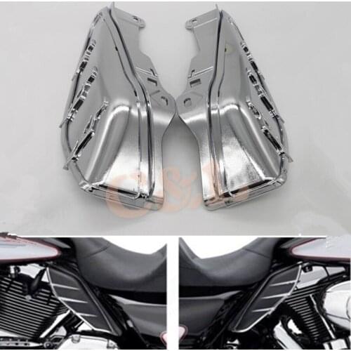 Chrome Motorcycle AirMaster Accents Trims For Mid-Frame Air Deflectors Fit For Harley Touring FL Models