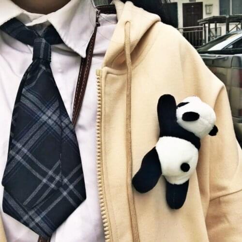 Panda Brooch Papa Bear Doll Cartoon Pin Plush Cute Doll Doll Fabric Gift Cute Brooch Pin For Fashion Dress Coat Accessories