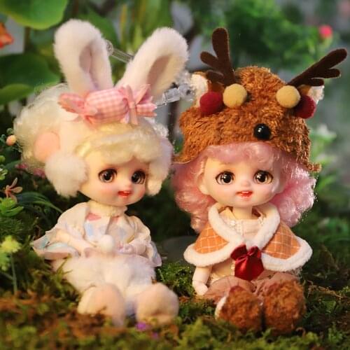 ICY DBS Blyth 1/8 bjd 16cm doll Official makeup animal cute baby simulation princess toy girl boy gift