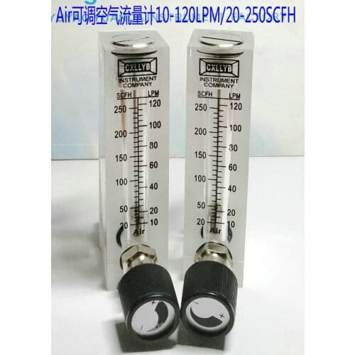 LZM-6T adjustable panel air flowmeter 4~40LPM 10-60LPM Air flowmeter