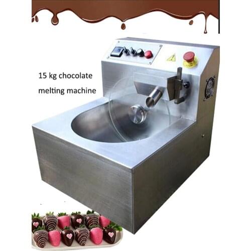 China Supplier Multi-Function 8/15 Kg Per Hour Capacity Chocolate Melting/Tempering/Coating Machine With Cheap Prices