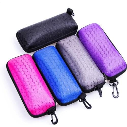 Fashion Newly Protable Rectangle Zipper Sunglasses Hard Eye Glasses Case Protector Box Eyewear Cases Bags