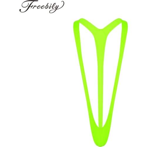 Mens Mankini Swimsuit Lingerie Open Butt One Piece Swimwear Male Sexy Underwear Leotard Bodysuit Monokini Thong Swimming Suit