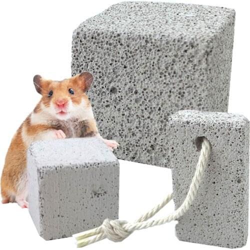 Natural Mineral Hamster Molar Stone Rabbit Chinchilla Guinea Pig Molar Teeth Dental Care Chew Toy For Small Pets Supplies