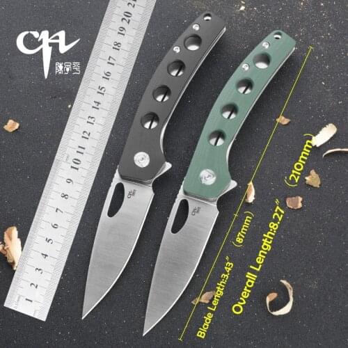 CH 3530 D2 Version Flipper Hunting Folding Knife Ball bearing System G10 Handle Tactical EDC Tool Time limited promotoin