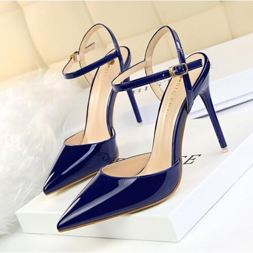 Sexy Pointed Toe Ladies Shoes Thin High Heels Lace Up Women Pumps Wedding Runway Sandals Woman Shoes Sandals for Women