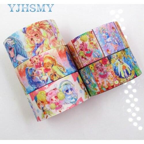 YJHSMY D-18409-596,10 yards, 25 mm Cartoon Printed grosgrain ribbons,DIY handmade Hair accessories Material wedding gift wrap
