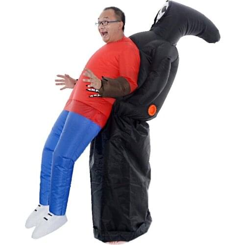 1pc Black Ghosts Hugs Cosplay Costumes Adult Inflatable Costume for Men Women Kids Alien Et Ghost Fancy Dress