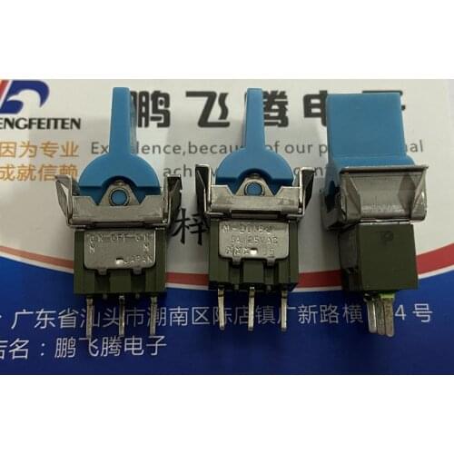 1PCS Japan NKK M-2018J toggle switch 3 feet 3 gears bilateral self-reset shaking head rocker rocker switch 6A