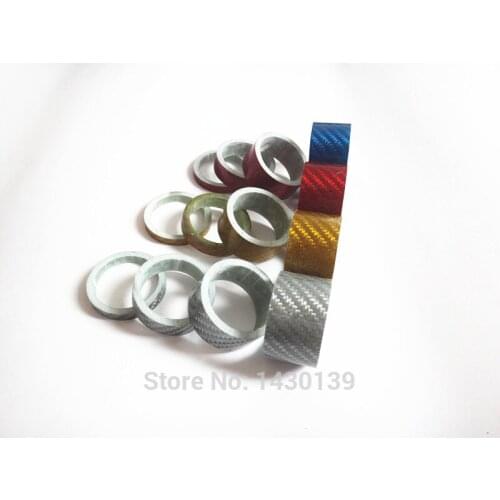 10pcs Newest 15mm bicycle glass fiber headset washer bike headset fiberglass washer stem spacers MTB parts 4 colors Free ship