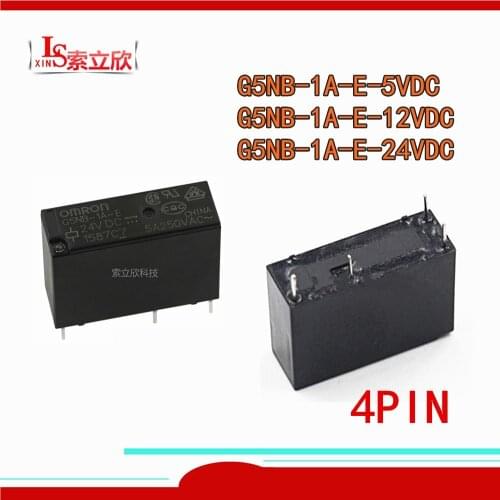 20PCS/lot 100%Original New Relay G5NB-1A-E G5NB-1A-E-5VDC G5NB-1A-E-12VDC G5NB-1A-E 24VDC G5NB 1A E 5V 12V 24V 4PIN