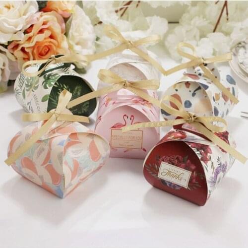 20pcs/lot Good Quality Wedding Dragees Box DIY Cake Box Packaging Wedding Souvenir Box Cake Decorations