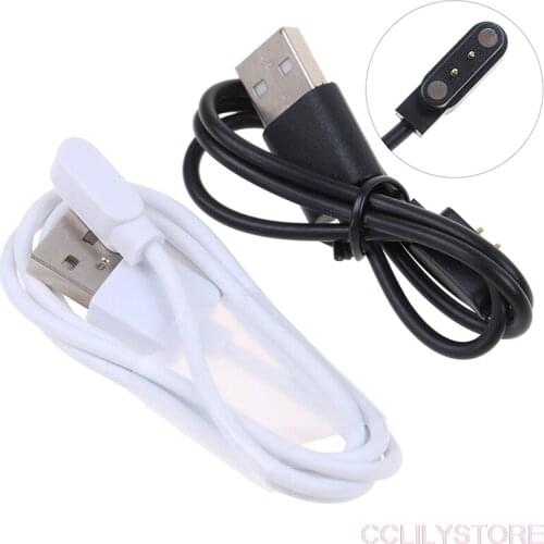 2pin Wristbands Charging Line Smart Watch Magnet Suction Charge Cable 2-pin 4mm USB Power Charger Cables Emergency Protection