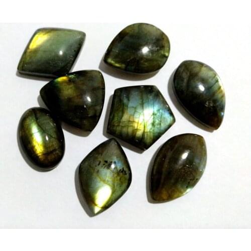 5pcs/lot mixed shape Strong flash Labradorite Pendant cabochon good quality labradorite gem stone pendant, size 20mm